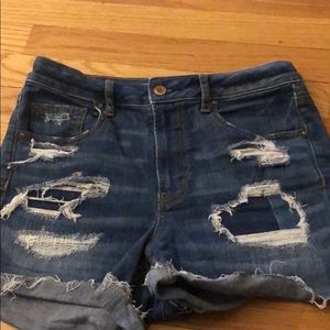 American Eagle ripped jean shorts